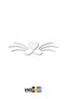 Heart Nose Kitten Auto Sticker Motor Helmet Sticker 15X5