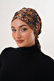 Patterned Buckle Bonnet Hijab Bonnet Daily Use Bonnet Shawl Scarf - 7