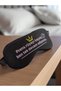 👑   Black Sleeping Headband with the Words "Prince Missed the Dream" – Humorous & Stand Alone Strong Themed Eye Mask - 3