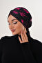 Patterned Buckle Bonnet Hijab Bonnet Daily Use Bonnet Shawl Scarf - 5
