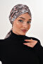 Patterned Buckle Bonnet Hijab Bonnet Daily Use Bonnet Shawl Scarf - 5