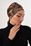 Patterned Buckle Bonnet Hijab Bonnet Daily Use Bonnet Shawl Scarf - 3