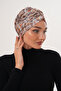 Patterned Buckle Bonnet Hijab Bonnet Daily Use Bonnet Shawl Scarf - 4
