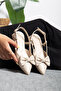 Bow-Tied (3 cm Heeled) Pointed Toe Heeled Shoes