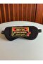🧠   Humorous Sleep Mask with "Brain Care" - Funny Eye Mask with Black Background - 3