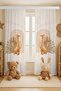Cute Giraffe Patterned Children's Baby Room Background Curtain (Single Wing Pricing)