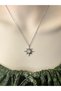 Elegant Steel Necklace with Enamel Pole Star, Minimalist Necklace, Steel Necklace - 2