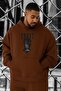 3 Yarn Combed Cotton Trust Printed Large Size Sweatshirt