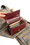 Women's Stylish Design Burgundy Hand and Shoulder Bag - 3