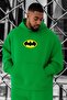 3 Yarn Combed Cotton Bat Printed Oversized Sweatshirt