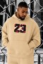 3 Yarn Combed Cotton 23 Printed Large Size Sweatshirt