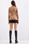 Women's Turtleneck Knitwear Sweater Beige 1221 - 5