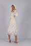 Elegant Stylish Bamboo Cotton Bathrobe with Lace - 6
