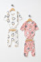 Patterned 2-Piece Baby Girl Bodysuit Set