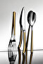 Elegance Gold Satin 6-Person 36-Piece Boxed Cutlery Set - 4