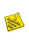 Special Glass Ornament for Taggers Plexiglass with Suction Cup Crest Yellow - 2