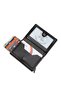 Men's Black Vegan Leather Rfid Protected Mechanism Automatic Slide Card Holder and Wallet - 3