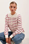 Women's Buttoned Knitwear Sweater C.Fuchsia 1228 - 4