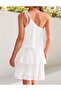 Women's 2023 Boho Summer One Shoulder Sleeveless Ruffle Tiered Layered Chiffon Pleated A Line - 4