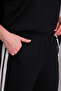 Women's Plus Size Black, White Stripe Detail Crew Neck Blouse, Ankle Length Bottoming, 2Li Set 65N39068 - 5