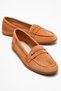 F02 Honey Foam Suede Genuine Leather Women's Loafer Shoes