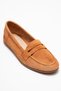 F02 Honey Foam Suede Genuine Leather Women's Loafer Shoes - 3