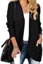 Women's 2023 Fall Winter Long Sleeve Open Front Casual Lightweight Soft Knit Cardigan Sweater