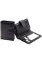 Mens Wallet, Pop Up Card Holder Wallet with Zipper Pocket, Slim Minimalist Leather RFID B