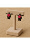 Handmade Rosa Marina Tortoise and Pink Rose Detailed Earrings - 3