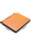 Leather Portfolio Padfolio with Zipper, Important File Document Organizer Case, Folders w - 6