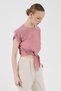 Rose Front Tie Detailed Blouse 8071A - 4