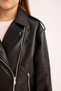 New Season Girl's Water Repellent Zippered Faux Leather Jacket Coat - 5