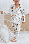 Bamboo Fabric Front Buttoned Boys' Pajama Set - 4