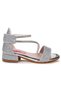 Yada Sand Glitter Baby Girl 2 cm Heeled Sandals Evening Dress Shoes - 3