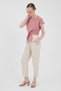 Rose Front Tie Detailed Blouse 8071A - 3