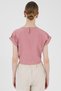 Rose Front Tie Detailed Blouse 8071A - 5