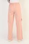 Girls' Wide Leg Pocketed Comfortable Cut Combed Cotton Sweatpants - 8