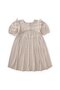 Robadan Ruffle Gathered Poplin Dress 2-7 Years Natural