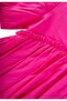 Robadan Ruffle Gathered Poplin Dress 2-7 Years Fuchsia - 3