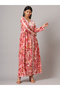 Hand Embroidered Lucknowi Chikankari Printed Mulmul Cotton Jalabiya-AL3936 - 3