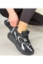 Cata Black Skin White Detailed Sports Shoes - 4