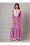 Hand Embroidered Chikankari A-Line Gathering Pattern Mulmul Cotton Jalabiya-AL3941 - 5