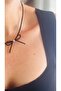 Black White Gold Color 3 Bead Necklace - 2