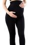 Black Ribbed Maternity Leggings That Make One Size Look Smaller Recovery Non-Fading