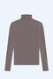 Women's Viscose Stand Collar Long Sleeve T-Shirt Smoked Color - 4