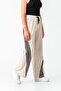 Girls' Wide Leg Pocketed Comfortable Cut Combed Cotton Sweatpants - 3