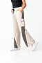 Girls' Wide Leg Pocketed Comfortable Cut Combed Cotton Sweatpants - 2