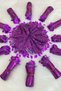 Purple Halay Handkerchief, Bridal Handkerchief, Sequin Halay Handkerchief 5 Pieces, Wedding Henna Circumcision Engagement