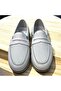 Genuine Leather White Soft and Flexible Loafer Men's Shoes - 3