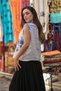 White Color Buttoned Linen Vest - 3